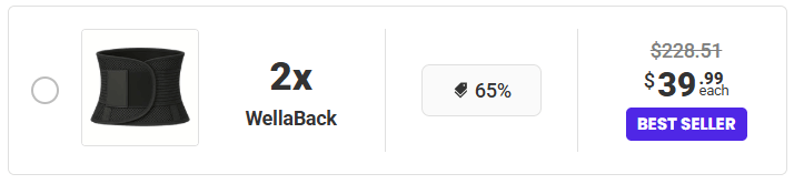 WellaBack Back Brace 15